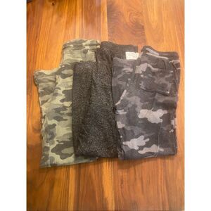 Set of 3 RUNWAY Boys' Camo Heather Super Soft Lounge Pants Size 14/16 Assorted